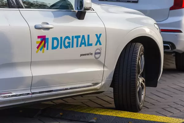 Digital X powered by Volvo - car with the fair branding