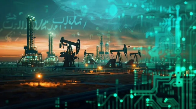 Digitale Ölförderung in der Wüste