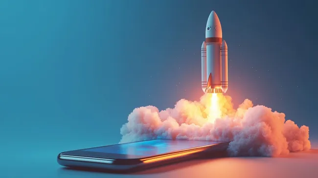 Digitale Transformation: Smartphone-Rakete startet in die Zukunft