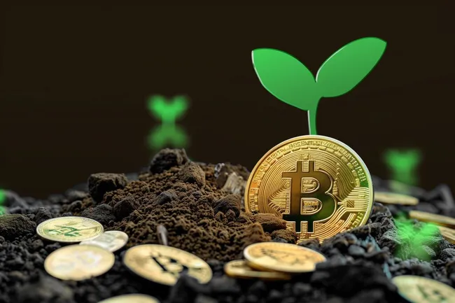 Digitale Währung wächst in fruchtbarem Boden