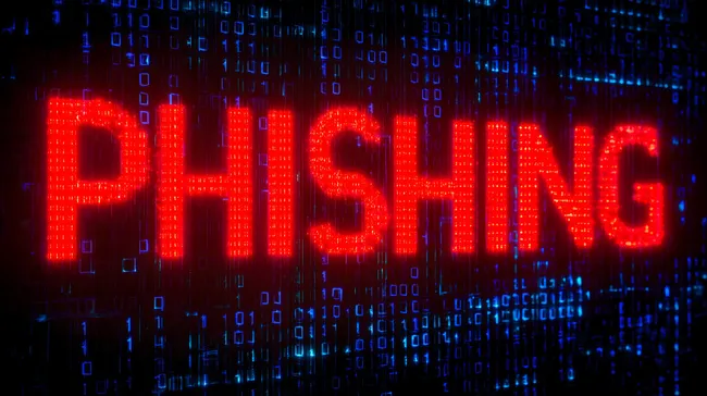 Digitale Warnung vor Phishing-Attacken