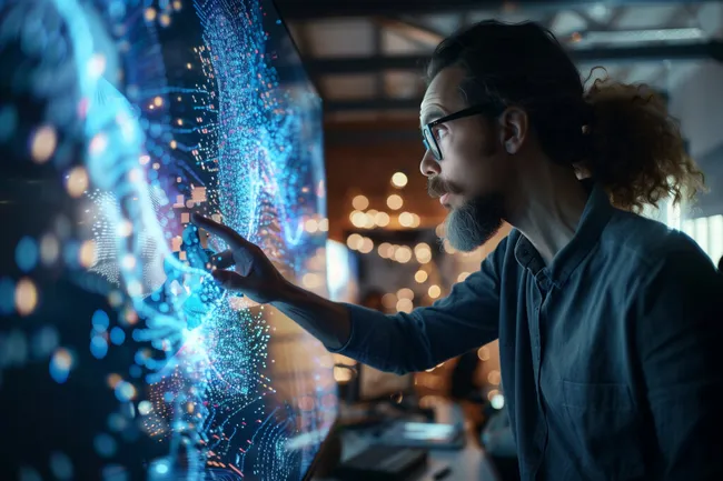 Digitaler Arbeitsplatz in Nahaufnahme