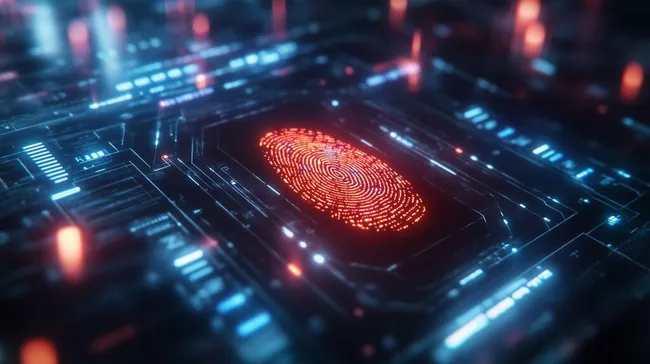 Digitaler Fingerabdrucksensor für biometrische Sicherheit