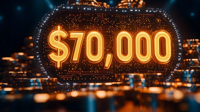 Digitales Casino-Gewinnspiel-Display