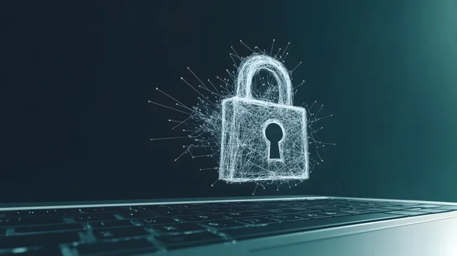 Digitales Schloss-Symbol für Cybersicherheit