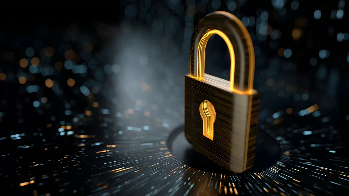 Digitales Sicherheitsschloss - Cybersecurity-Symbol