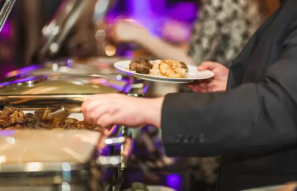 Dinner Pork Meat And Chicken Dish In Hotel (Flip 2019)