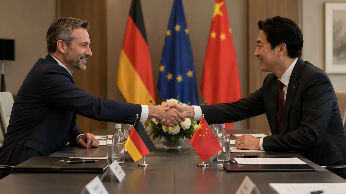 Diplomatisches Treffen zwischen Deutschland und China