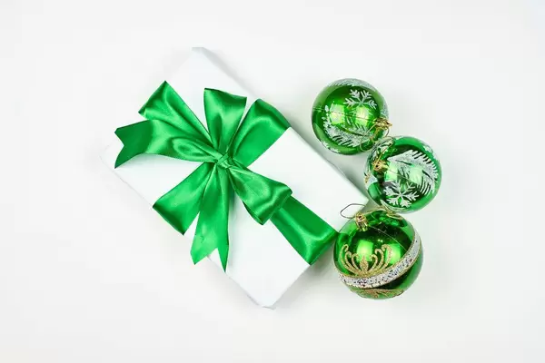 Directly above shot of Christmas decorations