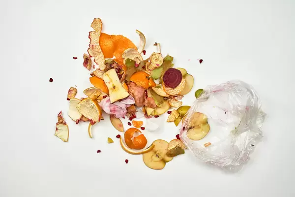 Domestic waste for compost from fruits and vegetables