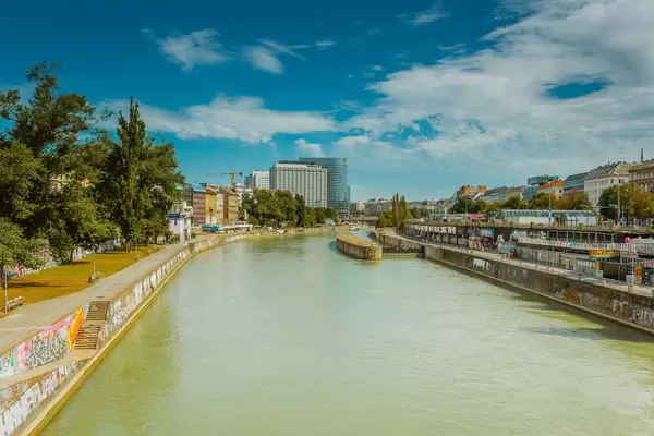 Donau river Vienna