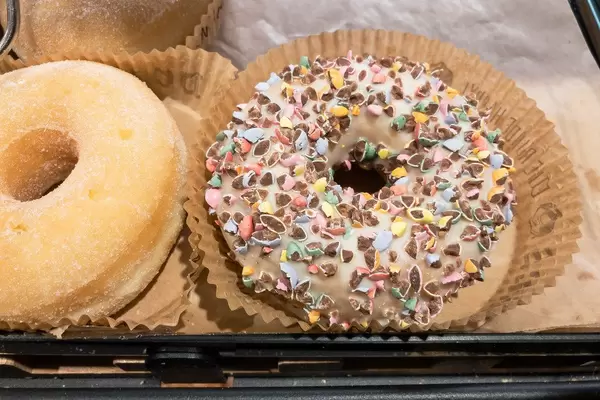 Donut pur und mit M&M's