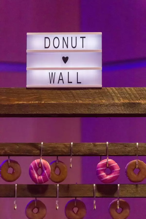 Donut Wand auf dem Bits & Pretzels Festival in München