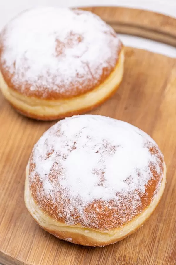 Donuts with Powdered Sugar on top