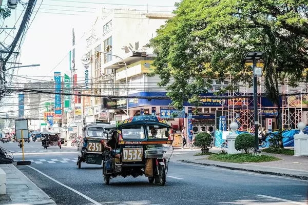 Downtown area of Dumaguete