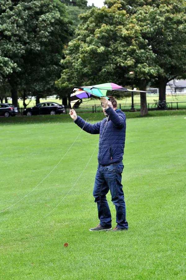 Drachen steigen lassen im Phoenix Park