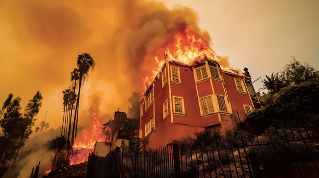 Dramatisches Flammen-Inferno in Kalifornien