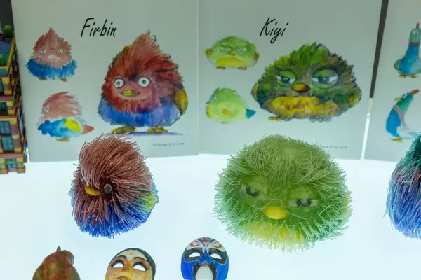 Dreidimensionale Druckerzeugnisse: Die Vögel Firbin und Kiyi aus dem color 3D Printing by FFF