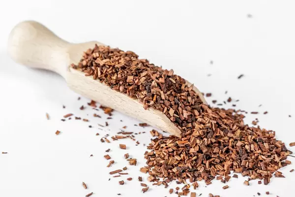 Dried curative tea from bark