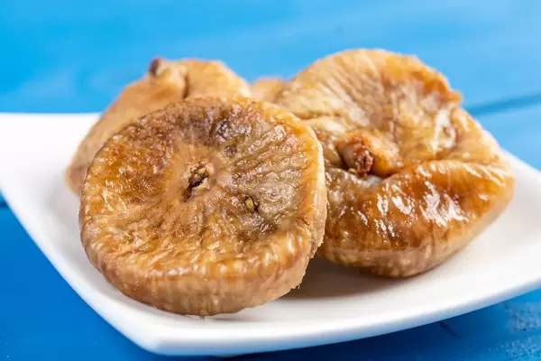 Dried Figs on the plate