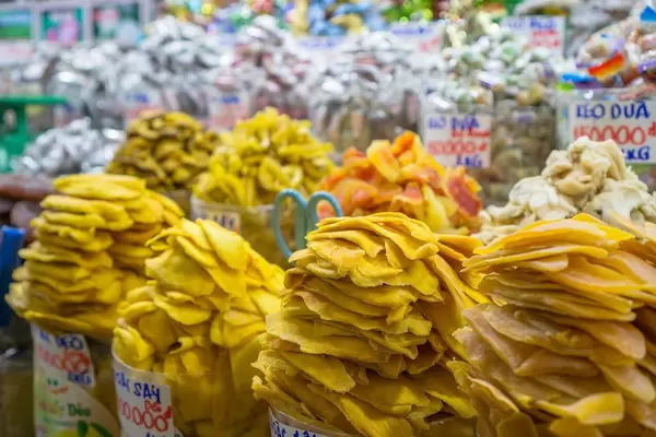 Dried Fruits and Candy at Ben Thanh Market in Saigon