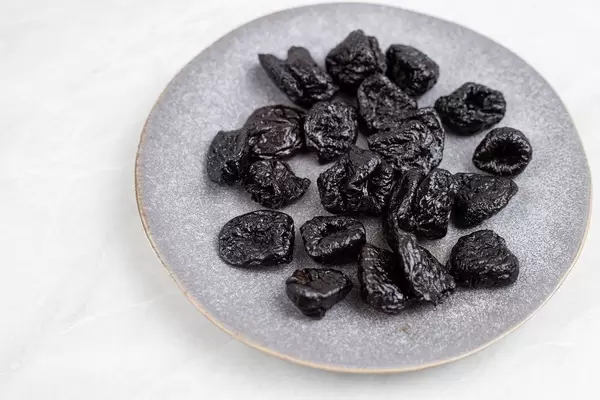Dried Plums served on the plate