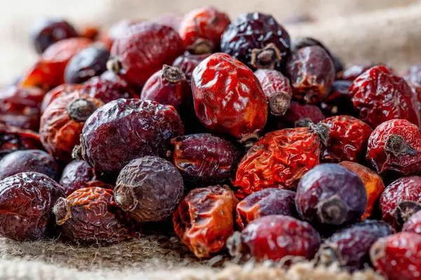 Dried rose hips on mescaline