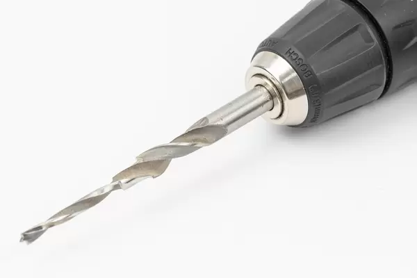 Drill for Wood isolated above white background