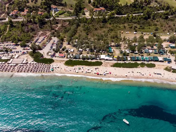 Drohnenfoto des Campingplatzes Camping Paliouri