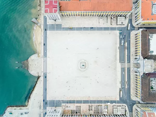 Drone Shot of Praça do Comércio