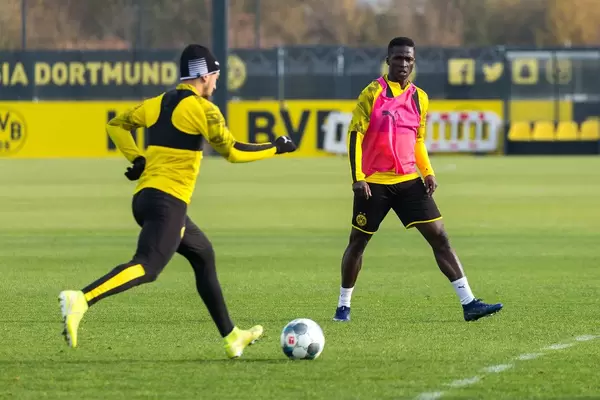Duel of youth players in the break of national teams at Borussia Dortmund training