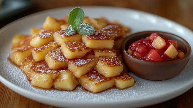 Duftender Kaiserschmarrn mit fruchtigem Apfelkompott