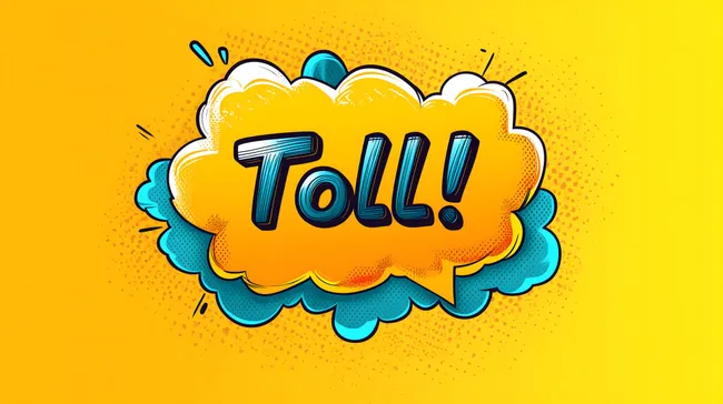 Dynamisches Comic-Sprechblase-Motiv in Trendfarben