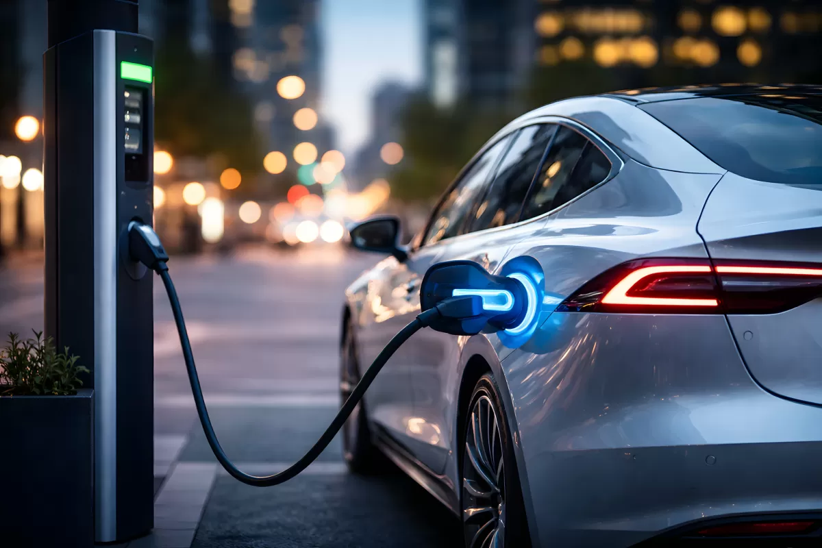 E-Auto-Boom – Elektroautos an Ladesäulen / 66% mehr Neuzulassungen