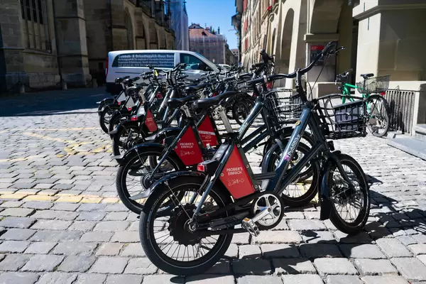 E-bikes sharing service PubliBike in the city of Bern