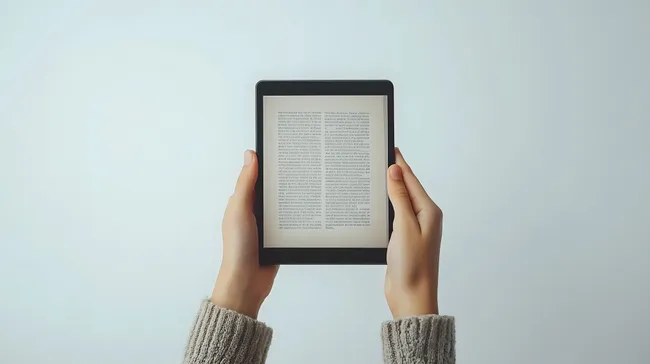 E-Book-Lektüre auf elektronischem Lesegerät