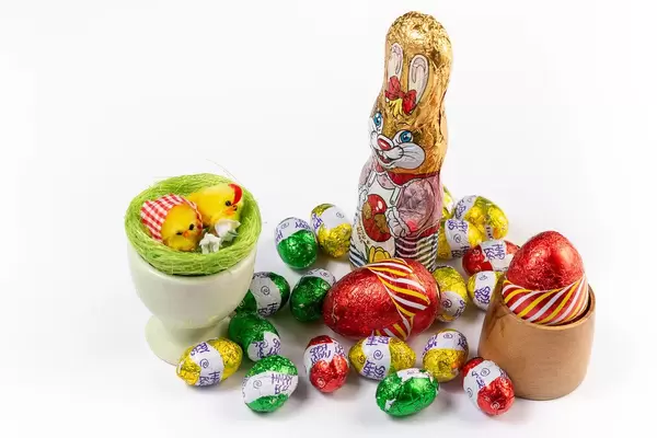 Easter Chocolate Eggs with Bunny