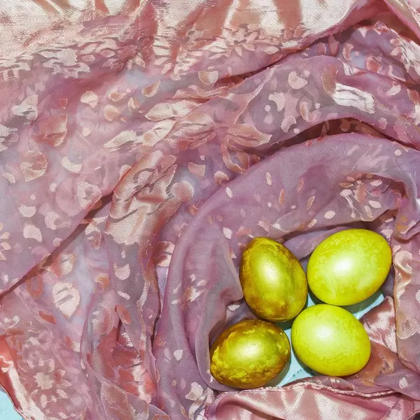 Easter concept. Golden easter eggs (Flip 2020)