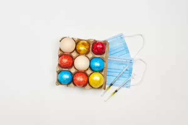 Easter lockdown concept