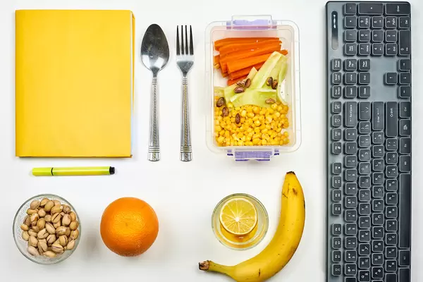 Eating food at the workspace