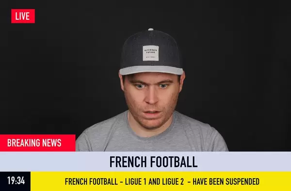 Eilmeldung: der französische Fußball kommt zum Stillstand. Ligue 1 und Ligue 2 müssen pausieren