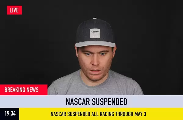 Eilmeldung: Nascar macht Pause bis zum 3. Mai