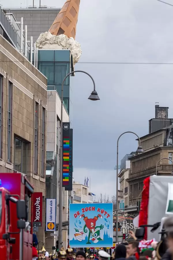 Ein Blick auf das Defilee - Kölner Karneval 2018