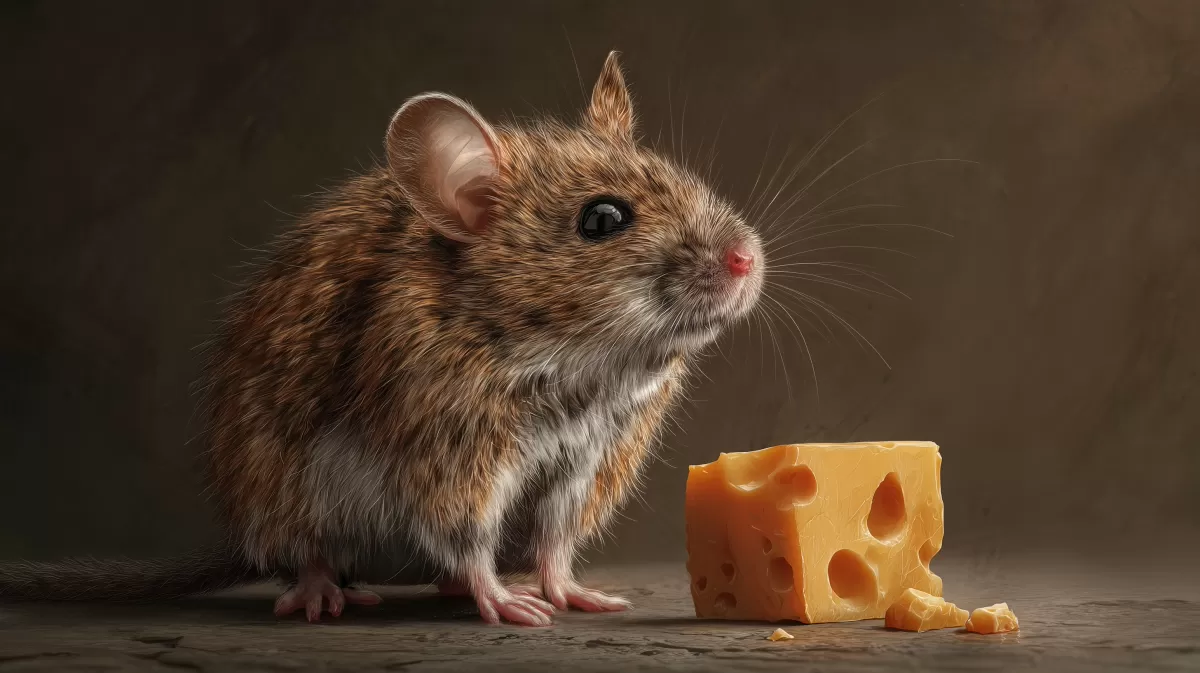 Ein neugieriger Mäusegeruch am Käse