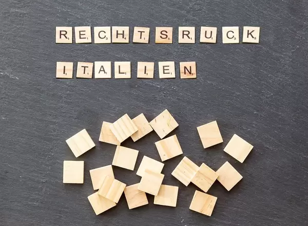 Ein Rechtsruck in Italien, nach dem Wahlerfolg der rechten Partei Lega bei der Europawahl