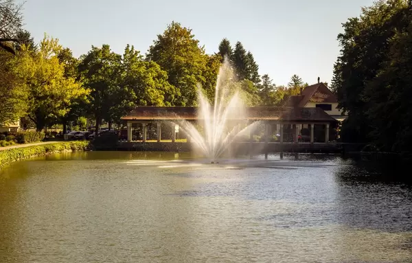 Ein Springbrunnen in Maribor - Slovenien