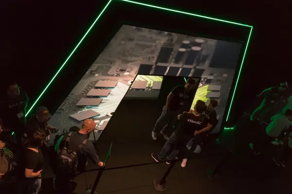 Eingang zum Xbox-Präsentationsraum - Gamescom 2017, Köln