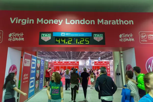 Eingang zur London Marathon Messe