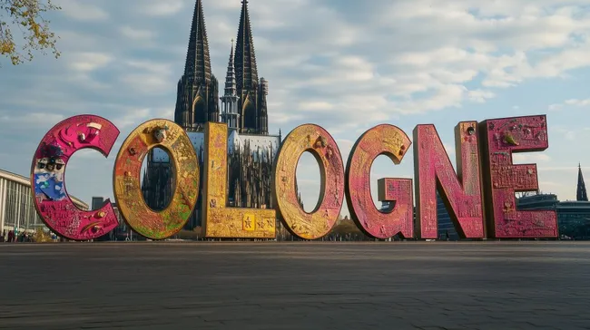 Einzigartige Silhouette der Kölner Kathedrale