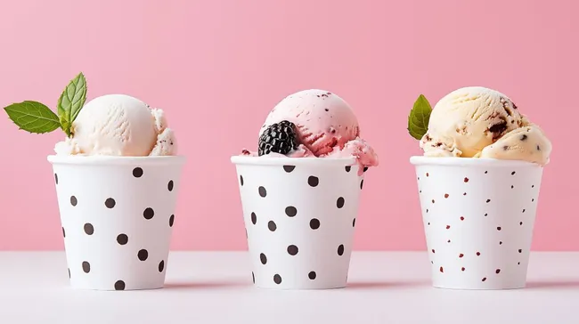 Eiskalte Delikatessen in trendigen Bechern